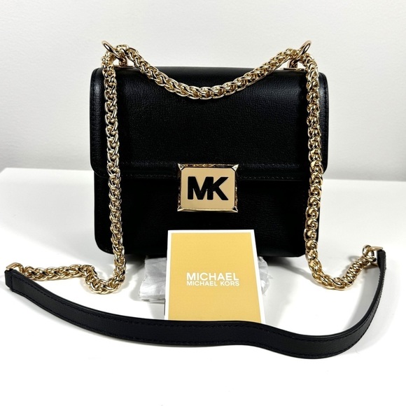 Pre-owned MICHAEL KORS Handbag Leather Shoulder Crossbody Bag Chain - Picture 1 of 15